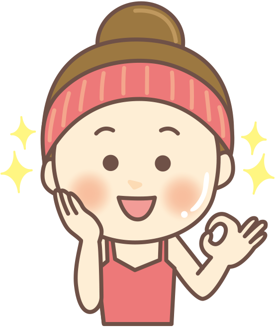 肌が綺麗な笑顔の女性